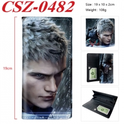 Devil May Cry Anime peripheral long three fold wallet 19x10x2cm