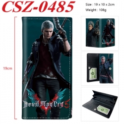 Devil May Cry Anime peripheral long three fold wallet 19x10x2cm