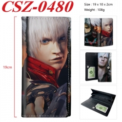 Devil May Cry Anime peripheral long three fold wallet 19x10x2cm