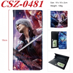 Devil May Cry Anime peripheral long three fold wallet 19x10x2cm