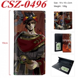 Hades Anime peripheral long three fold wallet 19x10x2cm