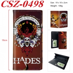 Hades Anime peripheral long three fold wallet 19x10x2cm