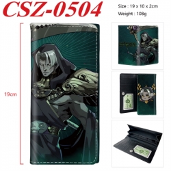 Hades Anime peripheral long three fold wallet 19x10x2cm