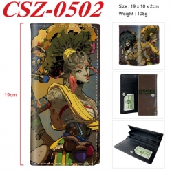 Hades Anime peripheral long three fold wallet 19x10x2cm