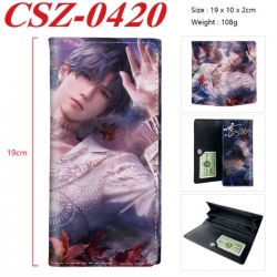 Love and Deepspac Anime peripheral long three fold wallet 19x10x2cm