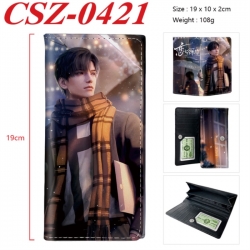 Love and Deepspac Anime peripheral long three fold wallet 19x10x2cm