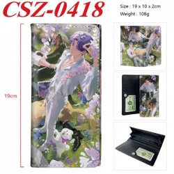 Love and Deepspac Anime peripheral long three fold wallet 19x10x2cm