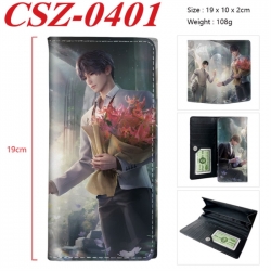 Love and Deepspac Anime peripheral long three fold wallet 19x10x2cm