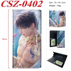 Love and Deepspac Anime peripheral long three fold wallet 19x10x2cm