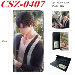 Love and Deepspac Anime peripheral long three fold wallet 19x10x2cm