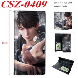 Love and Deepspac Anime peripheral long three fold wallet 19x10x2cm