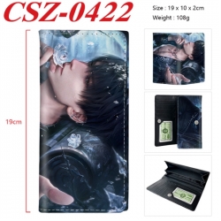 Love and Deepspac Anime peripheral long three fold wallet 19x10x2cm