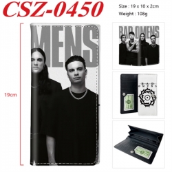 Bad Omens Anime peripheral long three fold wallet 19x10x2cm