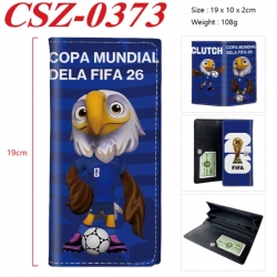 World Cup Anime peripheral long three fold wallet 19x10x2cm