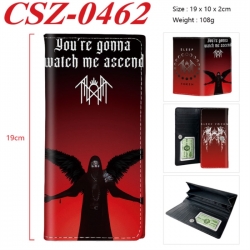 Sleep Token Anime peripheral long three fold wallet 19x10x2cm