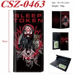 Sleep Token Anime peripheral long three fold wallet 19x10x2cm