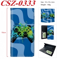 GamePad Anime peripheral long three fold wallet 19x10x2cm