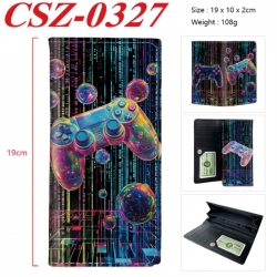 GamePad Anime peripheral long three fold wallet 19x10x2cm