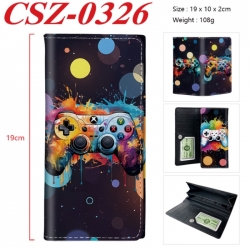 GamePad Anime peripheral long three fold wallet 19x10x2cm