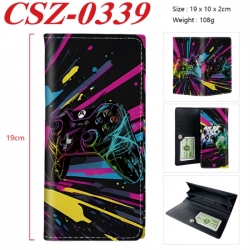 GamePad Anime peripheral long three fold wallet 19x10x2cm