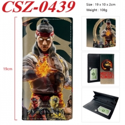 Mortal Kombat Anime peripheral long three fold wallet 19x10x2cm