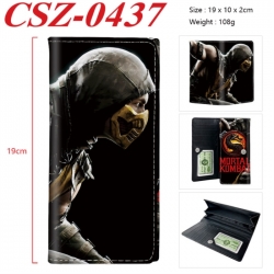 Mortal Kombat Anime peripheral long three fold wallet 19x10x2cm