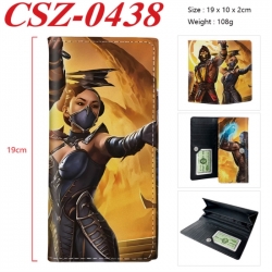 Mortal Kombat Anime peripheral long three fold wallet 19x10x2cm