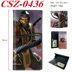 Mortal Kombat Anime peripheral long three fold wallet 19x10x2cm
