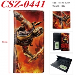 Mortal Kombat Anime peripheral long three fold wallet 19x10x2cm