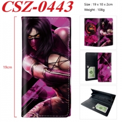Mortal Kombat Anime peripheral long three fold wallet 19x10x2cm