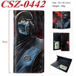 Mortal Kombat Anime peripheral long three fold wallet 19x10x2cm