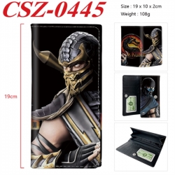 Mortal Kombat Anime peripheral long three fold wallet 19x10x2cm