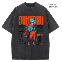 DRAGON BALL Anime peripheral pure cotton washed and worn T-shirt from S to 2XL