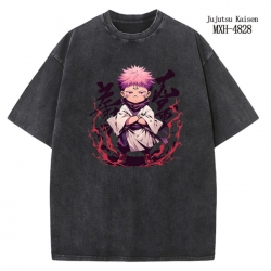 Jujutsu Kaisen Anime peripheral pure cotton washed and worn T-shirt from S to 2XL