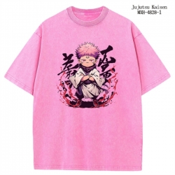 Jujutsu Kaisen Anime peripheral pure cotton washed and worn T-shirt from S to 2XL