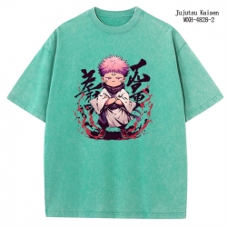 Jujutsu Kaisen Anime peripheral pure cotton washed and worn T-shirt from S to 2XL