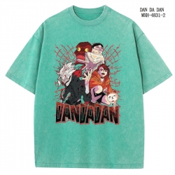 DANDADAN Anime peripheral pure cotton washed and worn T-shirt from S to 2XL