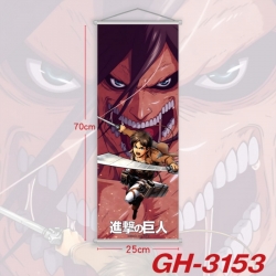 Shingeki no Kyojin Plastic Rod Cloth Small Hanging Canvas Painting Wall Scroll 25x70cm price for 5 pcs