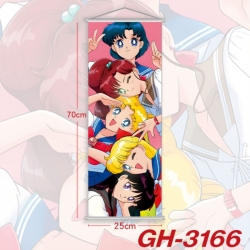 sailormoon Plastic Rod Cloth Small Hanging Canvas Painting Wall Scroll 25x70cm price for 5 pcs