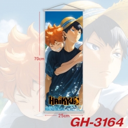 Haikyuu!! Plastic Rod Cloth Small Hanging Canvas Painting Wall Scroll 25x70cm price for 5 pcs