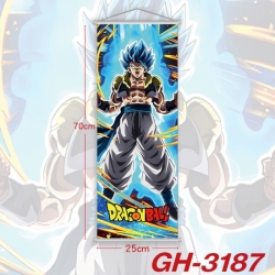 DRAGON BALL Plastic Rod Cloth Small Hanging Canvas Painting Wall Scroll 25x70cm price for 5 pcs