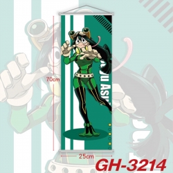 My Hero Academia Plastic Rod Cloth Small Hanging Canvas Painting Wall Scroll 25x70cm price for 5 pcs