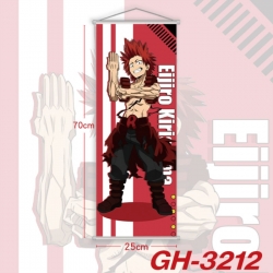 My Hero Academia Plastic Rod Cloth Small Hanging Canvas Painting Wall Scroll 25x70cm price for 5 pcs
