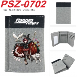Dangan-Ronpa Anime color blocked three fold concealed wallet 12.5X9X2CM 70G