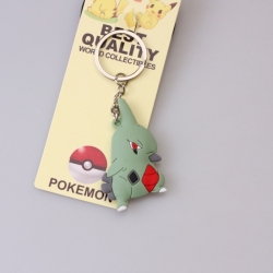 Pokemon Double sided soft adhesive keychain PVC pendant 4CM-6CM price for 10 pcs