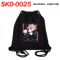 DANDADAN Anime themed Canvas Drawstring Backpack Tote Bag 34x40cm