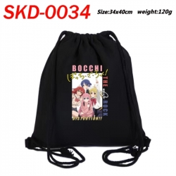 BOCCHI THE ROCK! Anime themed Canvas Drawstring Backpack Tote Bag 34x40cm