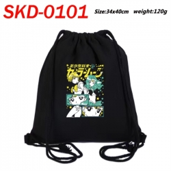 sailormoon Anime themed Canvas Drawstring Backpack Tote Bag 34x40cm