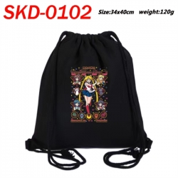 sailormoon Anime themed Canvas Drawstring Backpack Tote Bag 34x40cm