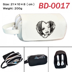 NANA Anime peripheral handheld large capacity double-layer Oxford cloth pencil case 21X10X8cm
